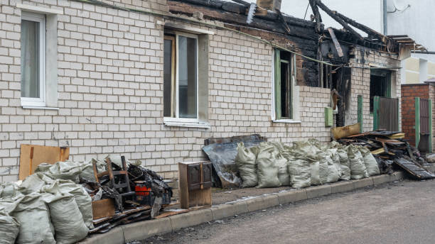 Professional Soot Cleanup technician working in Clarksville, MD